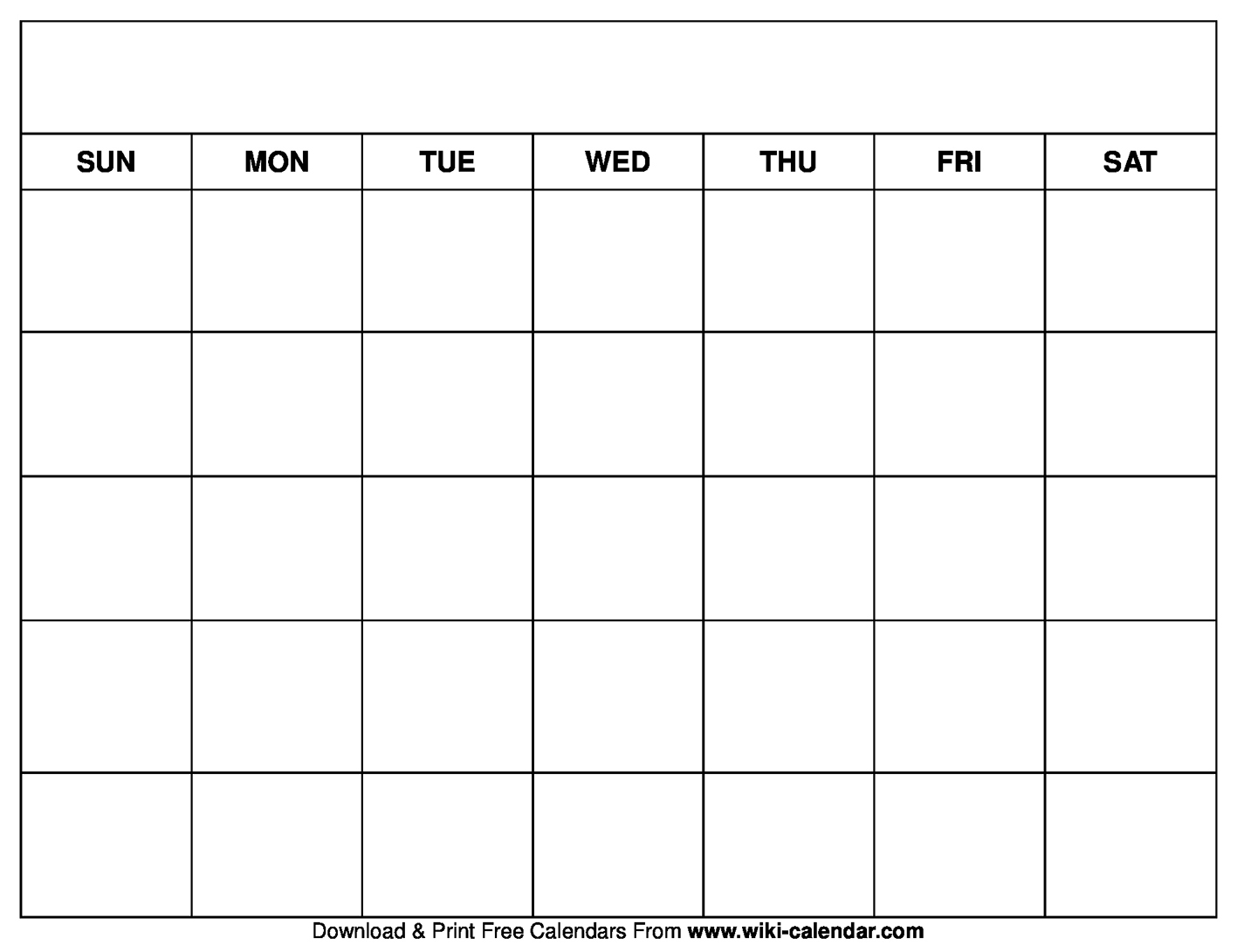 blank calendar template Printable Blank Calendar Templates - Wiki Calendar