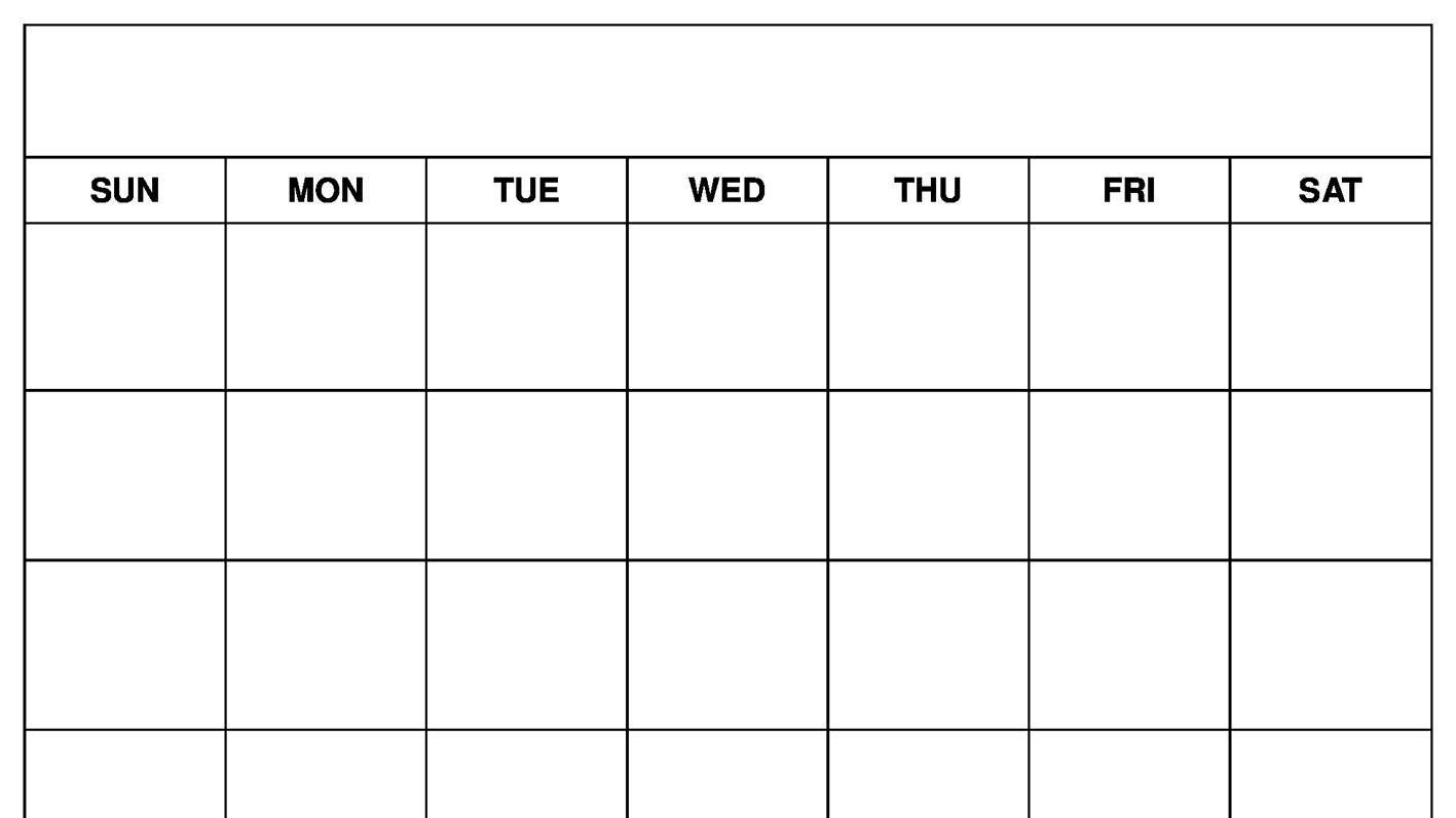 How To Print A Blank Calendar In Excel