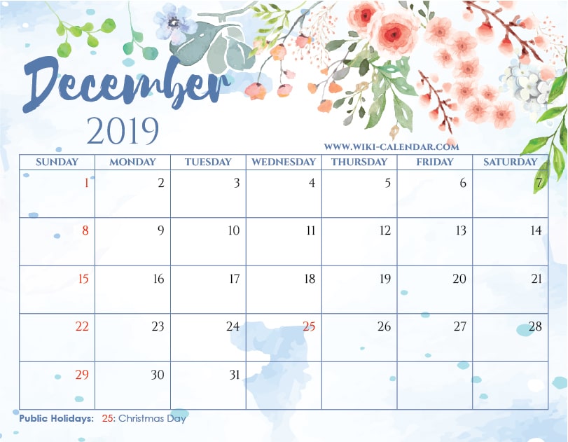 Free Printable December Calendar Printable World Holiday Free Printable December Calendar Printable World Holiday