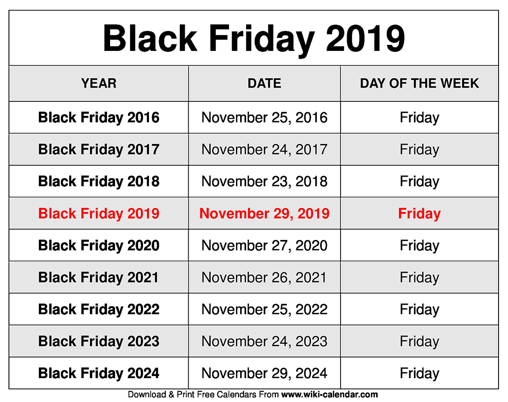 Free Printable November 2019 Calendar