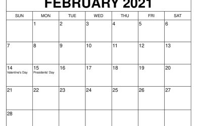 Featured image of post February 2021 Calendar English : We offer you a free printable february 2021 calendar of the year, download your agenda now!