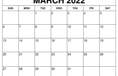 March April 2022 Calendar Printable Download And Printable Calendars For 2022 - Wiki Calendar