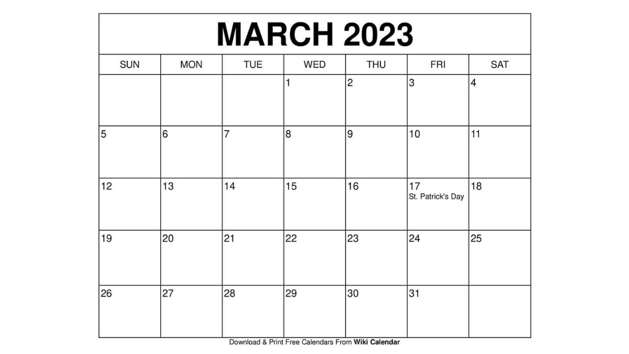 Printable March 2024 Calendar Templates With Holidays