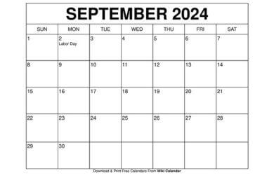 September 2024 Calendar