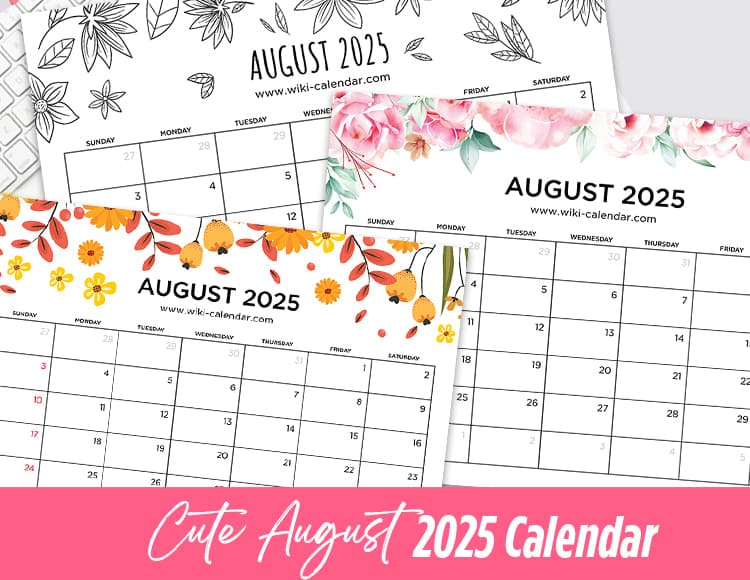 August 2025 Calendar - Printable Templates & More