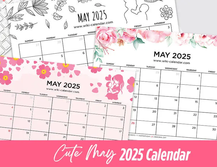 Cute May 2025 Calendar Cute May 2025 Calendar