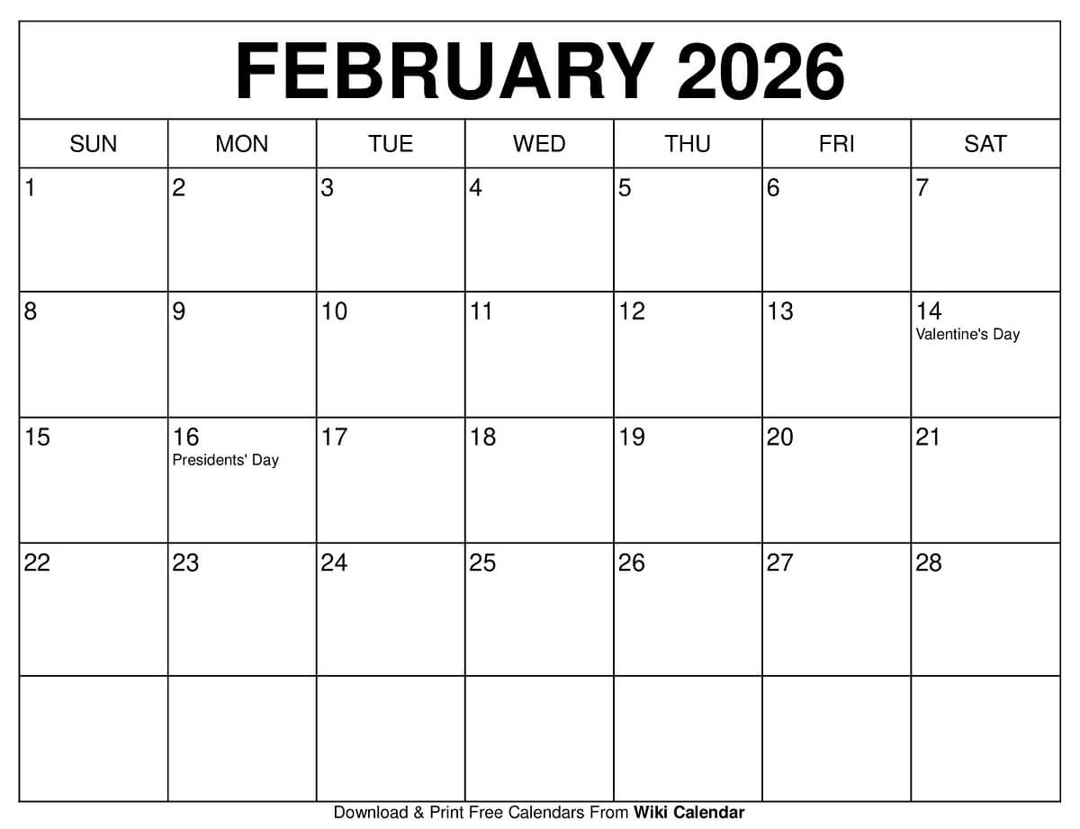 February 2026 Calendar - Printable Templates & More 3 February 2026 Calendar